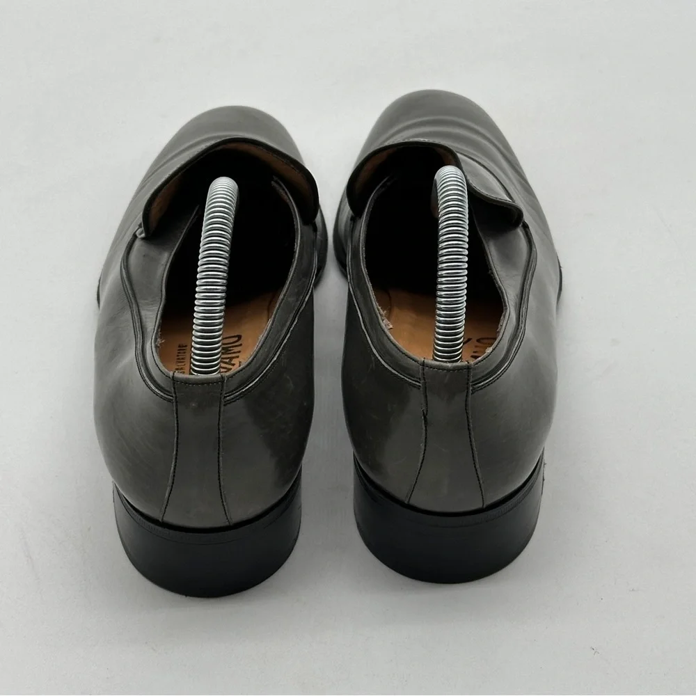 Salvatore Ferragamo Mens Gray Shoes‎ Loafers size 7